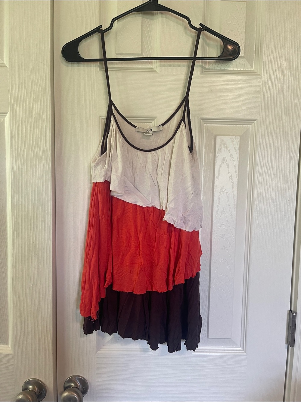Color block tank top